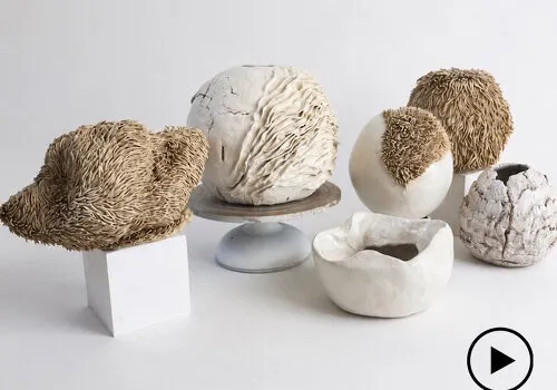 Arctic Reverie: Ceramic Sculptures Poised Between Collapse and Stability