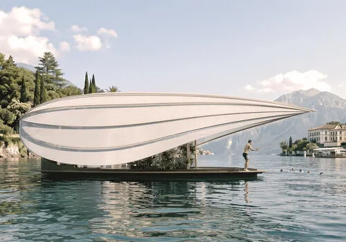 Fluid Frontiers: A Sculptural Floating Micro-Home Reimagines Lakeside Living on Lake Como