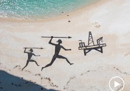 Mythological Echoes on the Aegean Shore: Contemporary Land Art Critiques Offshore Drilling
