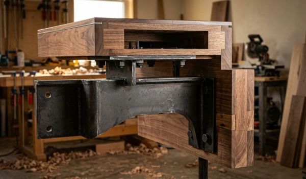 3 公尺懸浮玄關台為什麼下垂：隱形鋼構內架的力學計算